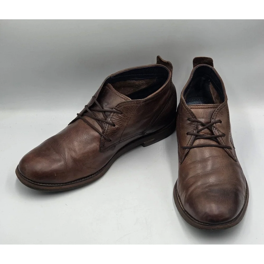 Cole Haan Men's Brown Leather Ankle Chukka Boots C10889 Size 10.5 M